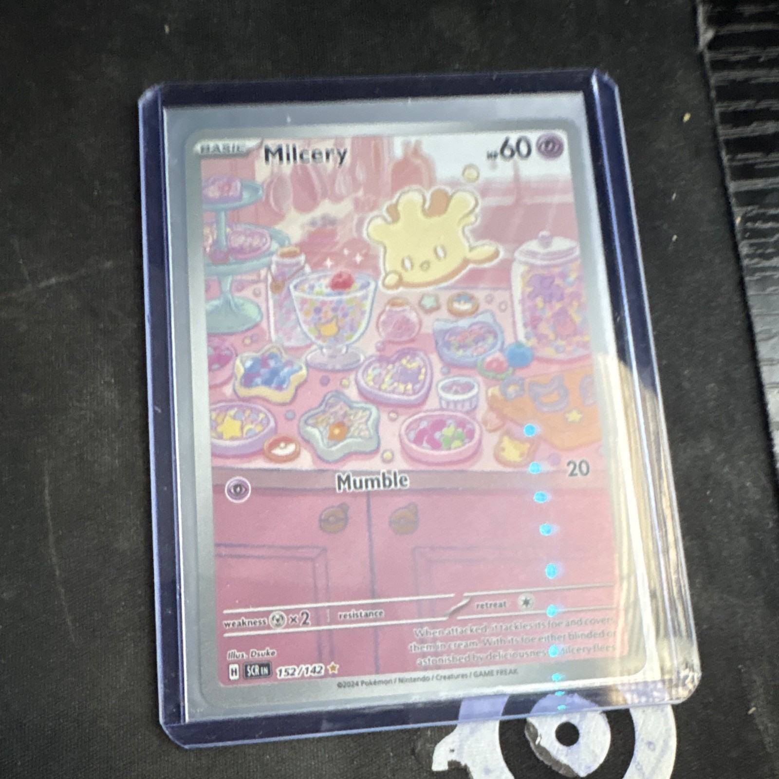 The Pokémon Company Milcery Illustration Rare Holo Stellar Crown 152/142