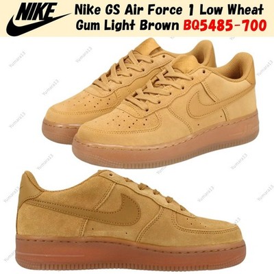 Nike GS Air Force 1 Low Wheat Gum Light Brown BQ5485-700