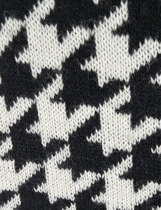 August Silk Houndstooth Button Front Cardigan Swe… - image 5