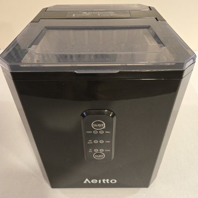 Aeitto Portable Countertop Nugget Ice Maker 9 cubes/6 mins