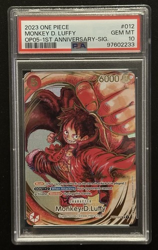 Luffy ST01-012 1st Anniversary Signature — eBay listing photo