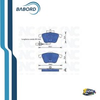 GNC P1210 Set BremsbeläGe Vorne FüR Audi A6 C5 Allroad 97- OE 4B0698151AD