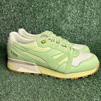 NEW diadora N9000 Ice Cream X Feature Perforated Lace Up Mens Green Shoes 9.5