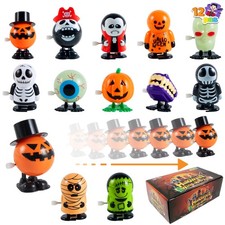 12 Pcs Halloween Wind up Toys for Kids,Halloween Toys Bulk Halloween Gifts Hallo