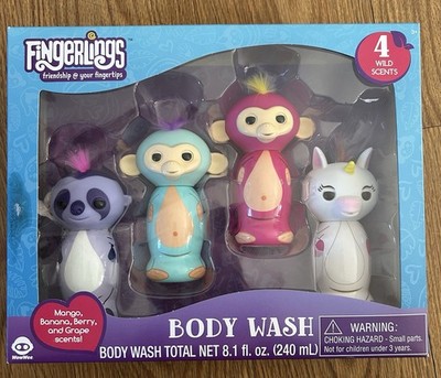 Fingerlings Body Wash Mango Banana Berry Grape Scents NEW