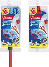 Vileda Supermocio 3 Action XL Mop With Extendable pole and extra Free Refill