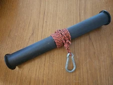 IronMind Wrist Roller With Carabiner Forearm Grip Strength - Rack Mount Possible