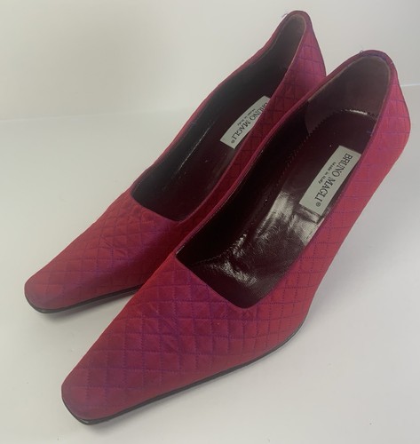 Bruno Magli Women’s Fuchsia Pumps 35.5 Made In Italy - Picture 6 of 12