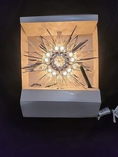GE Christmas 21 Lights Silver Jewel Star Tree Top