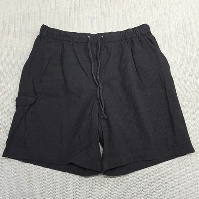 White Stag Shorts Womens 1X 16W Stretch Waist Black Pull On Culotte Cargo Plus