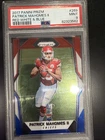 2017 Panini - Rookies Patrick Mahomes II #269 Red White & Blue Prizm (RC) PSA 9