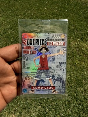 Monkey D. Luffy P-055 One Piece College Basketball US Voyage Promo Card Sealed