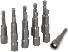 10 Pcs 14 Inch Magnetic Power Nut Driver Set 65mm