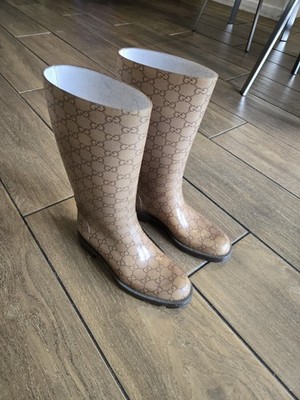 Gucci Rubber Mid-Calf Rain Boots
