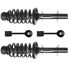 For VW Beetle 01-10 Jetta Golf 01-05 Complete Front Struts & Sway Bar End Links