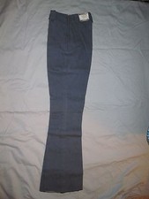 Womens 70s Vintage H Bar C Rancher Blue Denim Pants Jeans 24" Waist Tabs Cowgirl