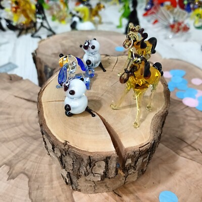 * vintage glass figure ୨୧ * ガラスの リスさん vintage glass figure ୨୧ * ガラスの リスさん