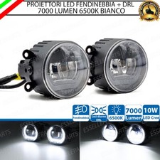 SET PROIETTORI LED FENDINEBBIA + DRL LED FORD ECOSPORT 2 NERO 7000 LUMEN