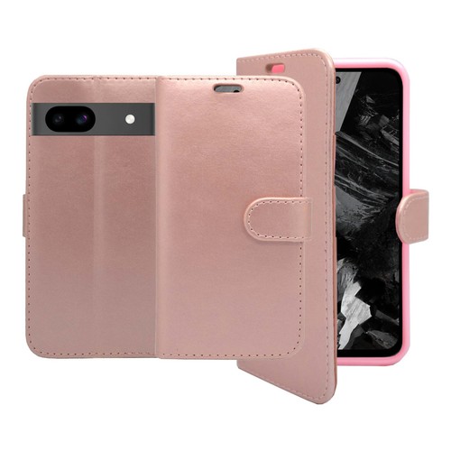 For Google Pixel 8a Phone Case Wallet Flip PU Leather Kickstand Card Cover - 第 10/48 張圖片