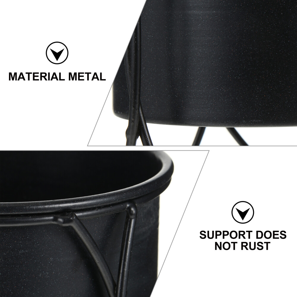 Metal Wrought Iron Flower Stand Pot Modern Brackets Shelves eBay