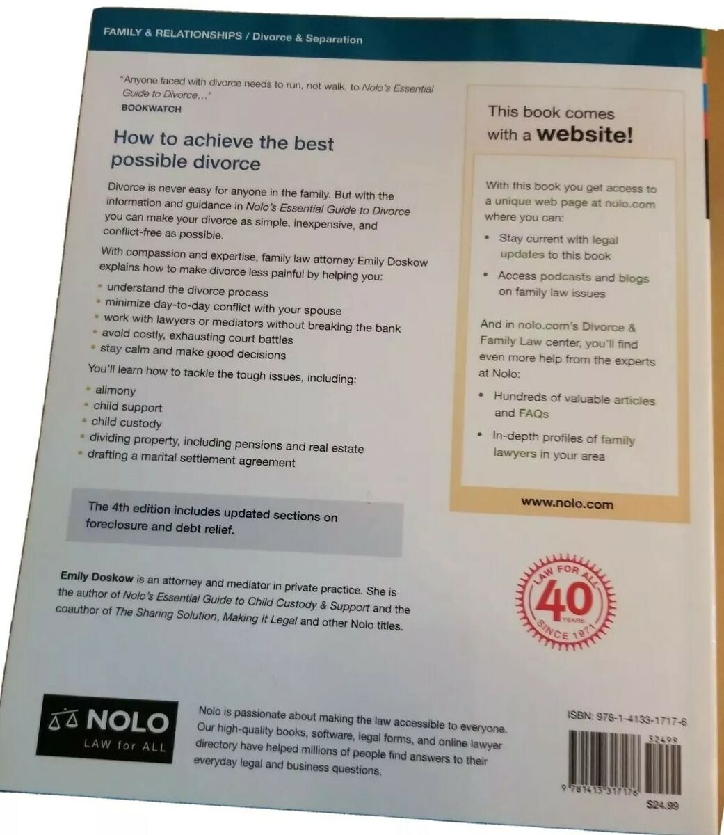 Nolo's Essential Guide to Divorce - Legal Book - Nolo