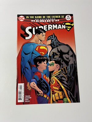 Superman 10 Second Print First Super Sons DC Comics 2018 High Grade Batman Robin