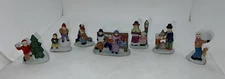 Christmas Village Accessory Kit Figures Rite Aid 7pc XMas Snow Winter Holiday