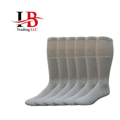 6-12 Pairs Mens Tube Socks Over The Calf Sports Cotton Athletic Socks Big & Tall