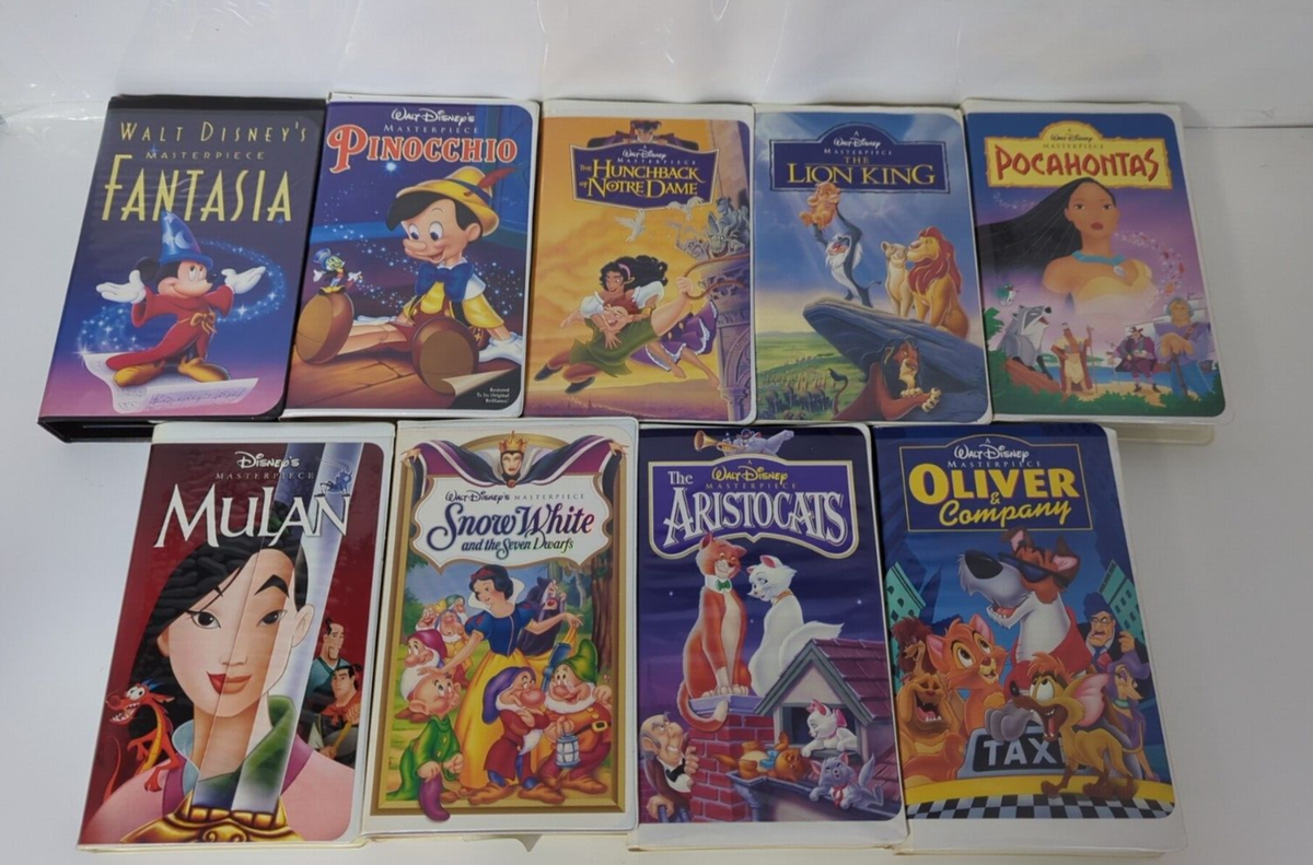 LOT OF 9 WALT DISNEY MASTERPIECE VHS | eBay