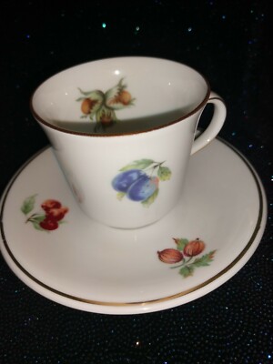 Demitasse Golden Crown E&R Germany Bavaria Cup & Saucer
