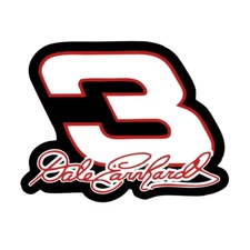 Dale Earnhardt Number 3 Logo - Die Cut Laminated Vinyl Sticker/Decal NASCAR