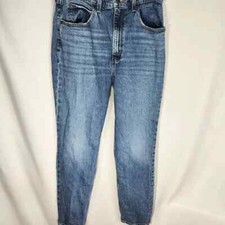 Levi's Premium 70s High Rise Slim Straight Leg Cotton Denim Blue Jeans Size 30