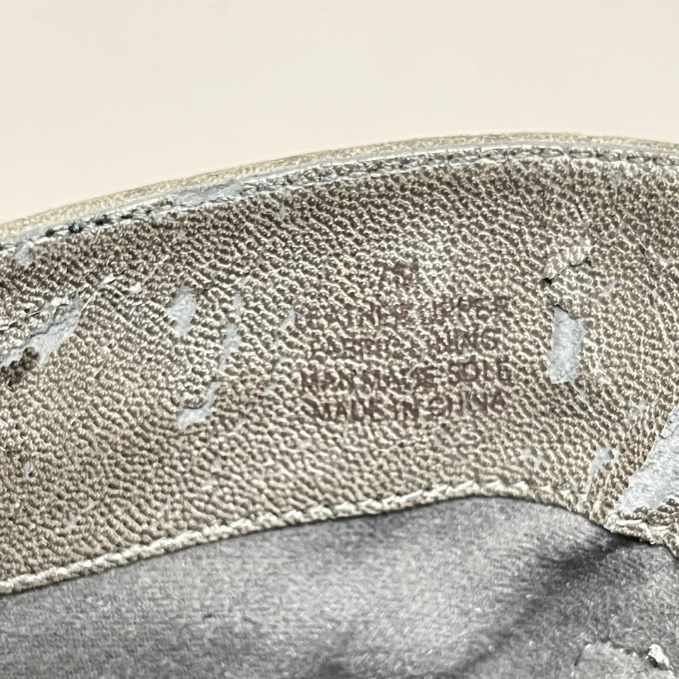 Botas de Vaquero Reba Justin Mujer 7 M Gris Cuero Negro Incrustación Águila Punta Foto 4 de 4