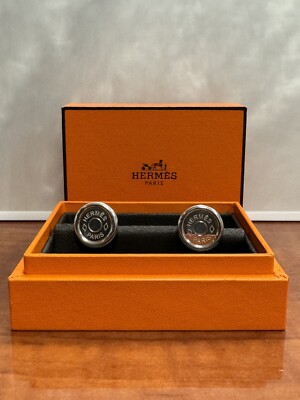 HERMES / 服飾雑貨/ステンレス/SLV/メンズ Hermes Clou De Selle Silver Cufflinks | eBay