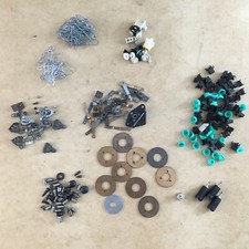 Huge Lot Vintage Brass Color Circle Hardware Set Screws Typewriter Found Art #1 thumbnail