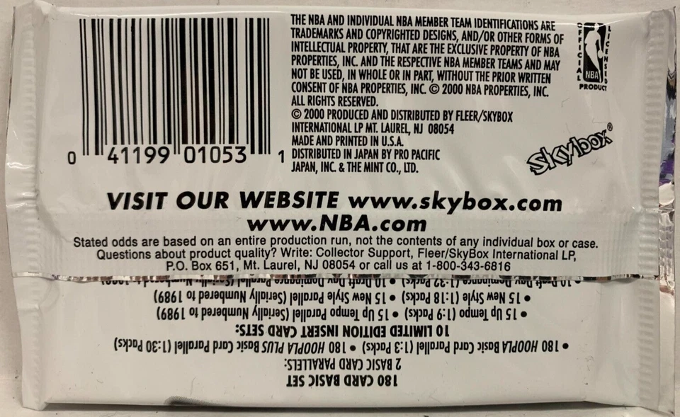 1999/00 SKYBOX HOOPS X DECADE NBA BASKETBALL PACK KOBE BRYANT HOF NEW SEALED - Image 2 of 3