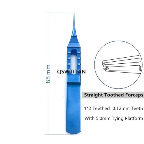 Titanium Tissue Forceps Tissue Tweezer toothed forceps microsurgical instruments - Picture 12 of 15