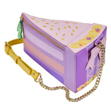 Loungefly: Bolso Bandolera Disney Enredado Rapunzel Cosplay Pastel Nuevo con Etiquetas