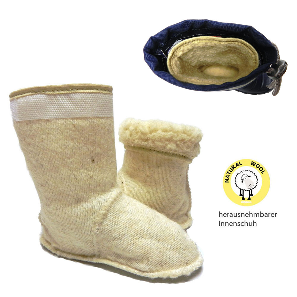 DEMAR leichte EVA Gummistiefel gefüttert mit Stiefelsocken