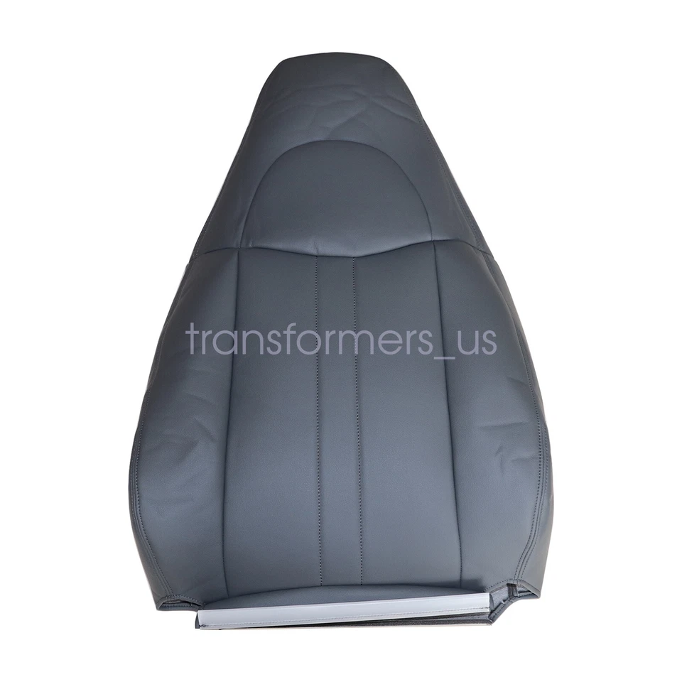 For 2003-2014 Chevy Express & GMC Savana Driver & Passenger Seat Cover Dark Gray - Image 3 of 4