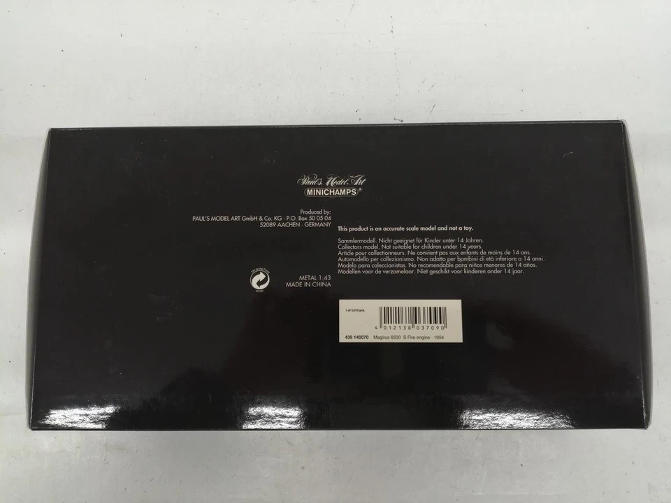 MINICHAMPS MAGIRUS 6500S FIRE ENGINE-1954 1/43 Used - Image 2 of 4