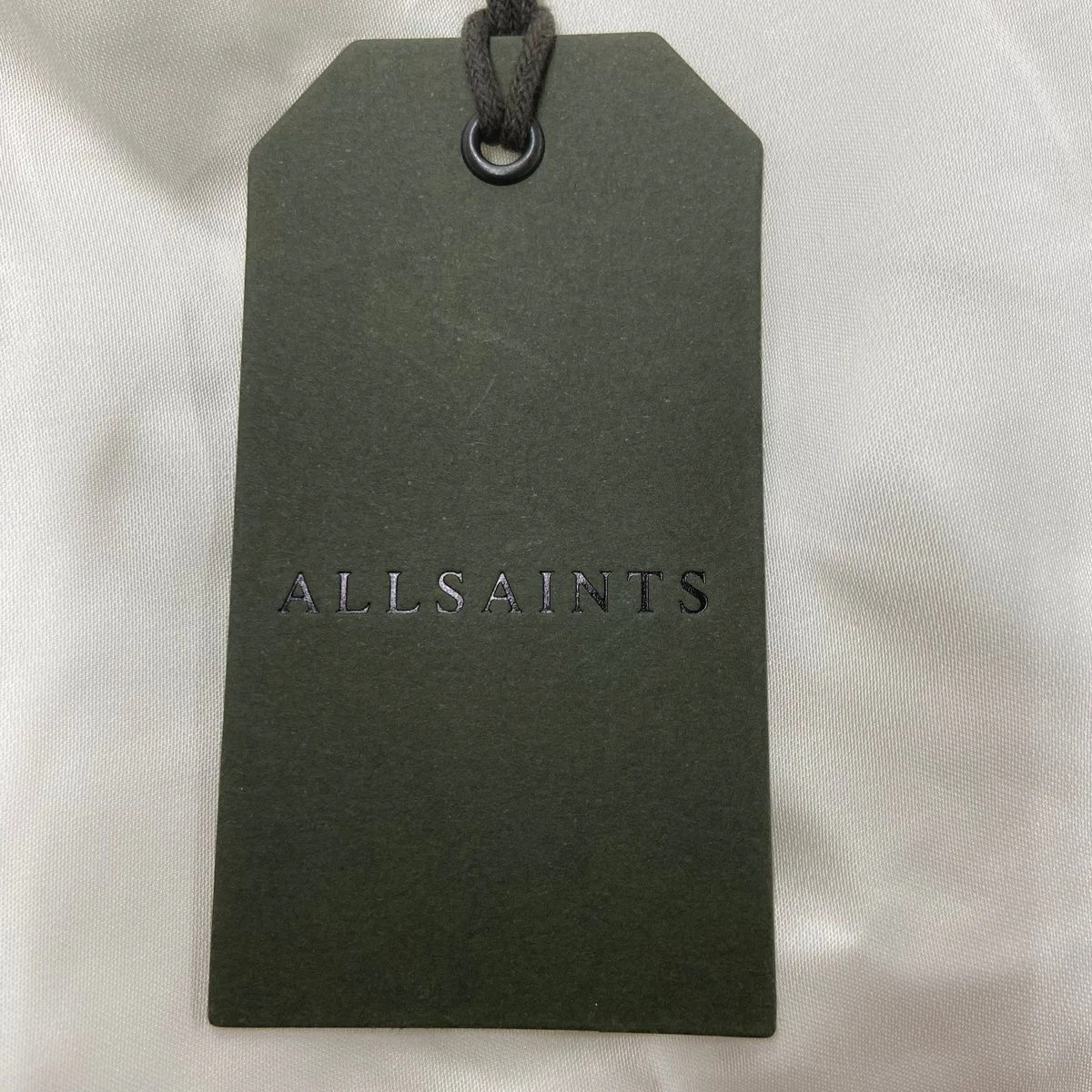 OFF WHITE ALLSAINTS Clanetta Midi Camicia Abito Donna Taglia 0 Off Bianco WD090Y