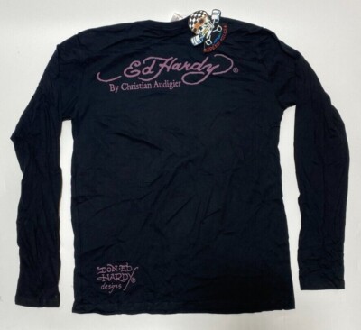 Authentic New/Vintage Men's Ed Hardy T-shirt Love Kills Black XL