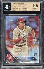 2016 TOPPS CHROME BLUE WAVE REFRACTORS #132 STEPHEN PISCOTTY RC 50/75 BGS 9.5