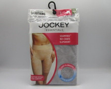 Jockey Essentials Seamfree No-Chafe Slipshort Gray Women's XL Underwear