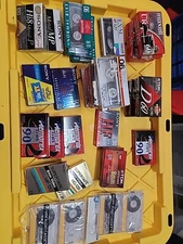 35+ Lot Sealed Blank Cassette Tapes - Sony, TDK, Maxell, Memorex 60 90 120 Mins