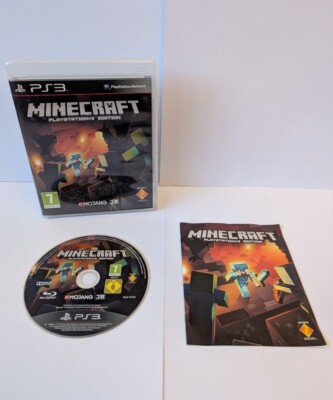 Minecraft PlayStation 3 Edition PS3 Complete+Steve? Figure Diamond
