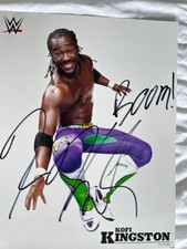 2014 WWE Kofi Kingston Autographed 8x10. Perfect Condition