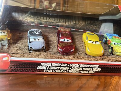 Disney Pixar Cars Thunder Hollow Race 5Pack Diecast Muddy McQueen