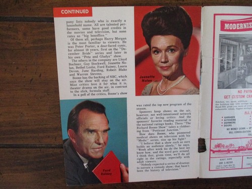 Nov 24, 1963 Detroit TV Mag(THE  RICHARD BOONE SHOW/PALADIN/HAVE GUN WILL TRAVEL - Picture 6 of 7